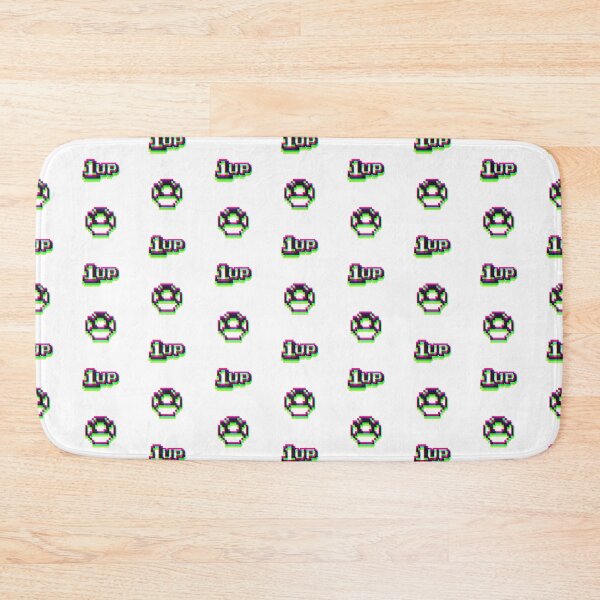 Item preview, 1up Mushroom Synthwave Pattern designed and sold by animinimal.