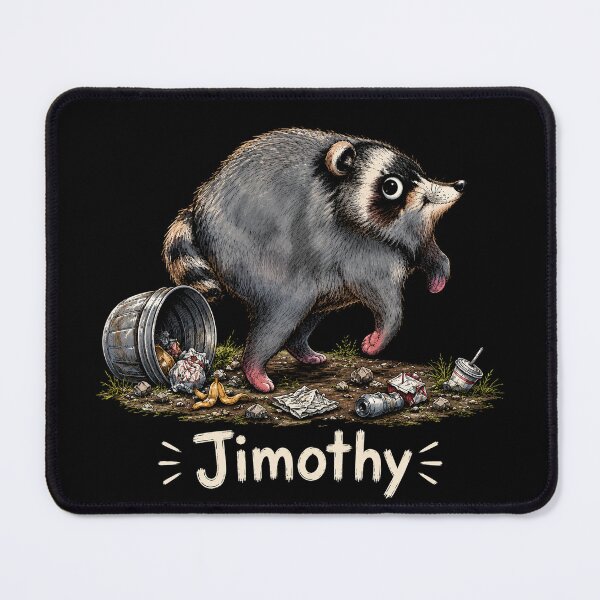 Item preview, Jimothy Viral Raccoon Funny Trash Panda Wildlife designed and sold by Kladhadredo.