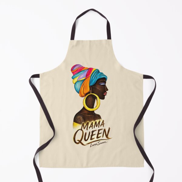 Item preview, MAMA QUEEN | Black Woman Portrait | Beige Edition by Lana Swan designed and sold by Baroness Swan.