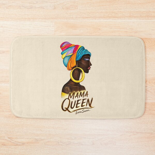 Item preview, MAMA QUEEN | Black Woman Portrait | Beige Edition by Lana Swan designed and sold by Baroness Swan.