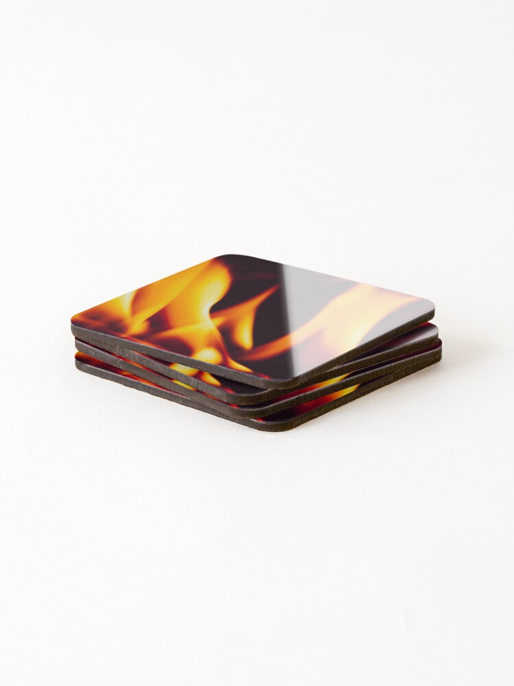 Thumbnail 4 of 5, Coasters (Set of 4), Liquid fire designed and sold by InkinZ.