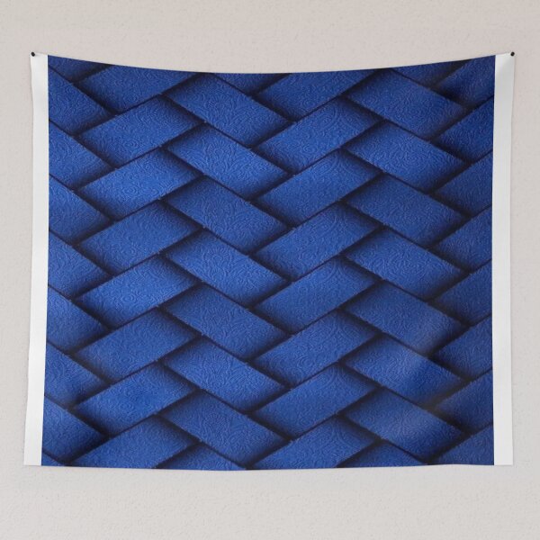 Item preview, Royal Blue Braided Pattern - Elegant 3D Texture with Interlaced Relief designed and sold by RAYBIL.