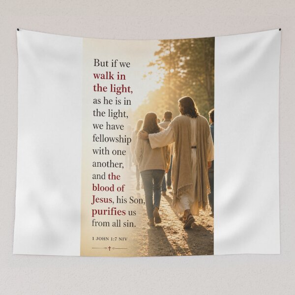 Item preview, 1 John 1:7 NIV - v1 - JCTRUTHER designed and sold by JCTRUTHERshop.