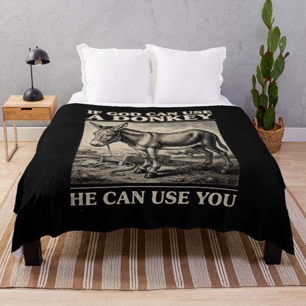 Item preview, If God Can Use A Donkey He Can Use You Religious Humor for Christians and Catholics designed and sold by Redgiant87x.