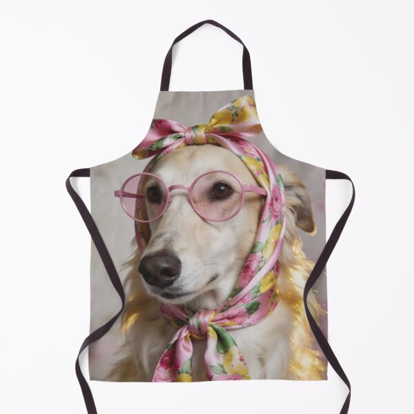 Item preview, Funny Golden Retriever Portrait Pet Lover Gift Cute Dog Illustration Vintage Inspired Animal Artwork Pink Cottage Style Gift For Dog Lovers designed and sold by Kzara Visual.