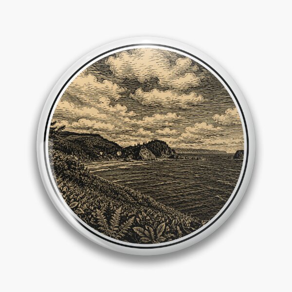 Item preview, Oregon Coast | Coastal Ink Art Landscape designed and sold by Linoluca.