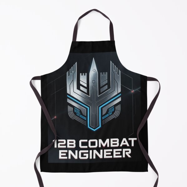 Item preview, 12B Combat Engineer — Futuristic Metallic Tech Emblem U.S. Army MOS Military Graphic designed and sold by GFamilyC.