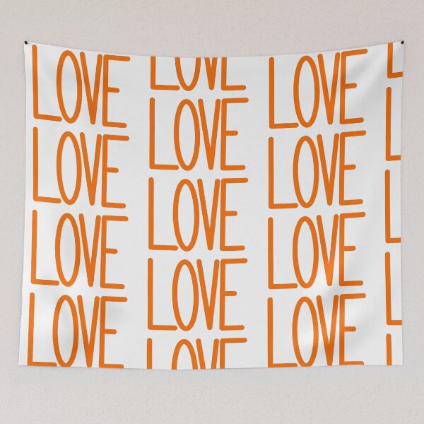 Item preview, LOVE in Orange Letters designed and sold by allie-honigford.