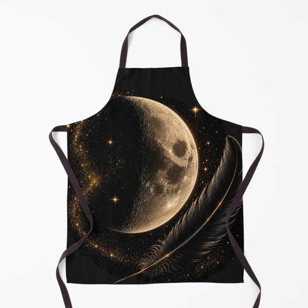 Item preview, The Moon Watches Those Who Wander | Mystical Moon & Raven Feather Dark Fantasy Design designed and sold by Druvibe.