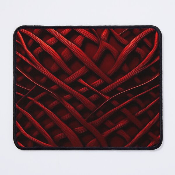 Item preview, Blood Red Weave - 3D Interlaced Organic Pattern on Black Background designed and sold by RAYBIL.