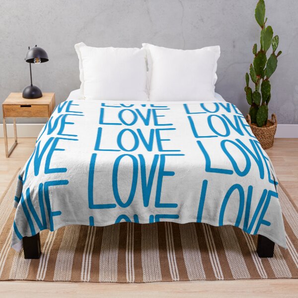 Item preview, LOVE in Blue Letters designed and sold by allie-honigford.