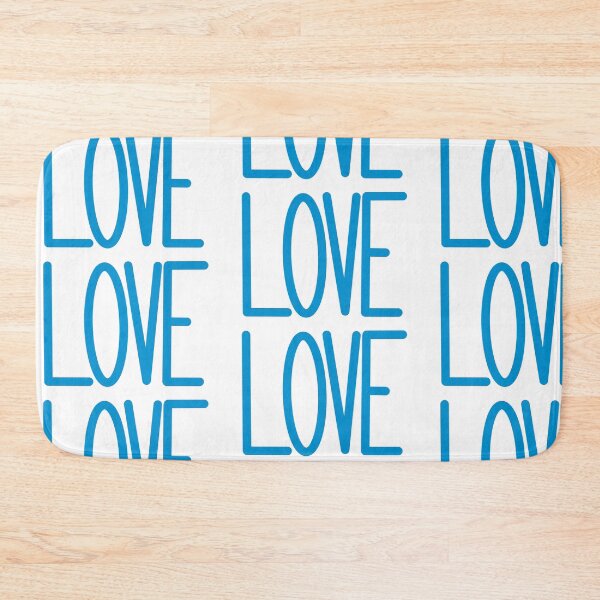 Item preview, LOVE in Blue Letters designed and sold by allie-honigford.