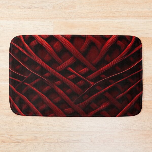 Item preview, Blood Red Weave - 3D Interlaced Organic Pattern on Black Background designed and sold by RAYBIL.