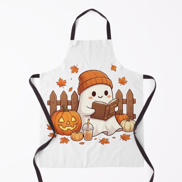 Item preview, Fall Ghost Reading Book Shirt | Cute Ghost with Pumpkin | Cozy Autumn Book Lover | Spooky Cottagecore Halloween Design designed and sold by MS Pod Studio.