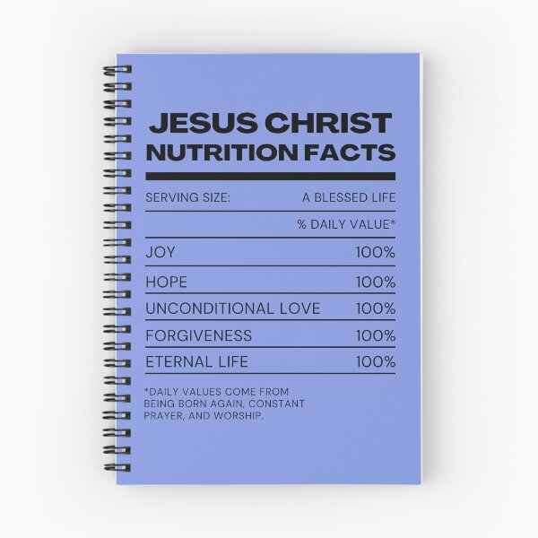 Item preview, Jesus Christ Nutrition Facts designed and sold by Ycotton8.