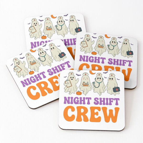 Item preview, Night Shift Nurse Crew Bringing Spooky Hospital Energy designed and sold by FreshVibe Prints.