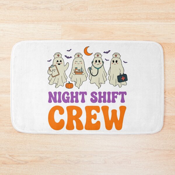 Item preview, Night Shift Nurse Crew Bringing Spooky Hospital Energy designed and sold by FreshVibe Prints.