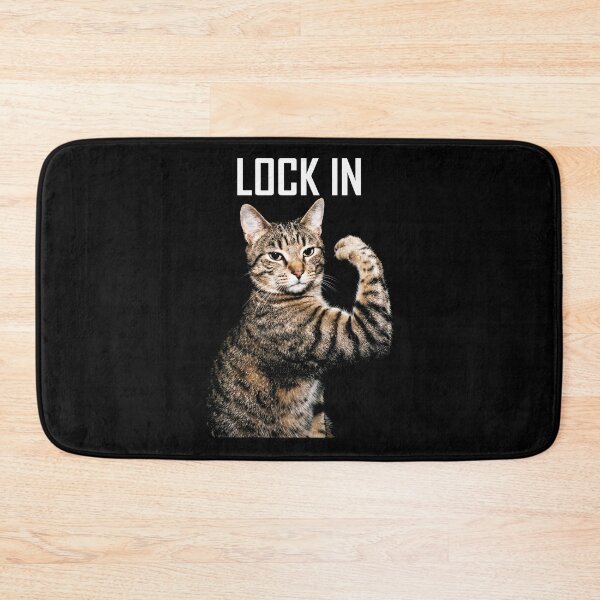 Item preview, Lock In Cat Shirt Funny Tabby Cat Buff Arm Shirt Gym Cat Meme T-Shirt Gym Bro Gift Funny Workout Shirt Buff Cat Tee Gym Motivation Apparel [Black Shirt Only] designed and sold by Off-Road-Zone.