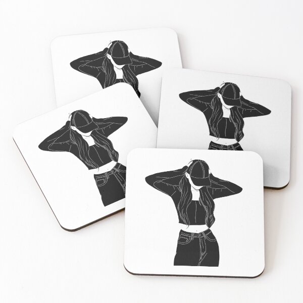 Item preview,  Minimalist Streetwear Girl - Aesthetic Line Art Cap Graphic designed and sold by A-M-G-Shop.
