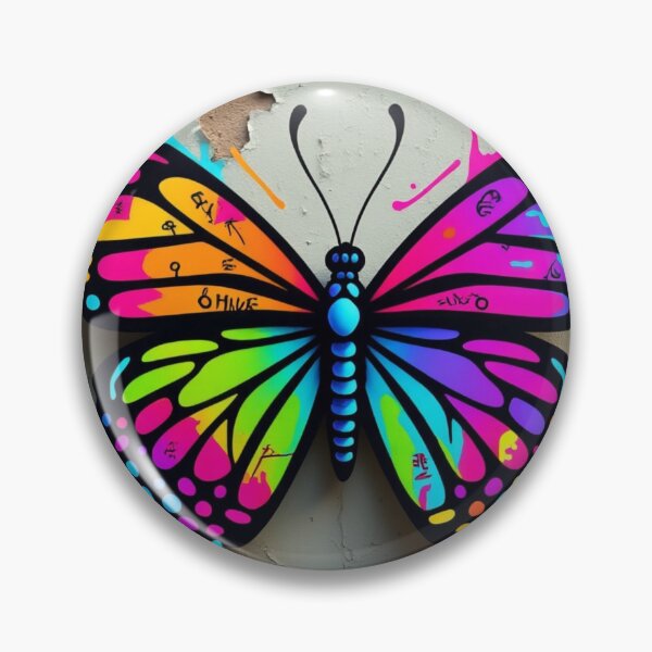 Item preview, Wild Graffiti Butterfly Colorful Scribble Street Art designed and sold by Xenovita.
