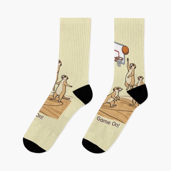 Item preview, Cute Meerkats Playing Basketball – Funny Sports Animal Illustration designed and sold by BCapybara.
