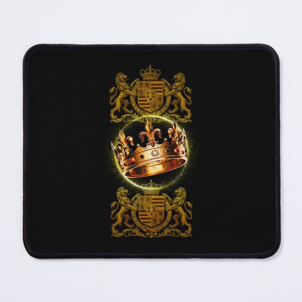 Item preview, Royal Crown & Heraldic Crest – Regal Gold Luxury Emblem Art designed and sold by Exodoi.