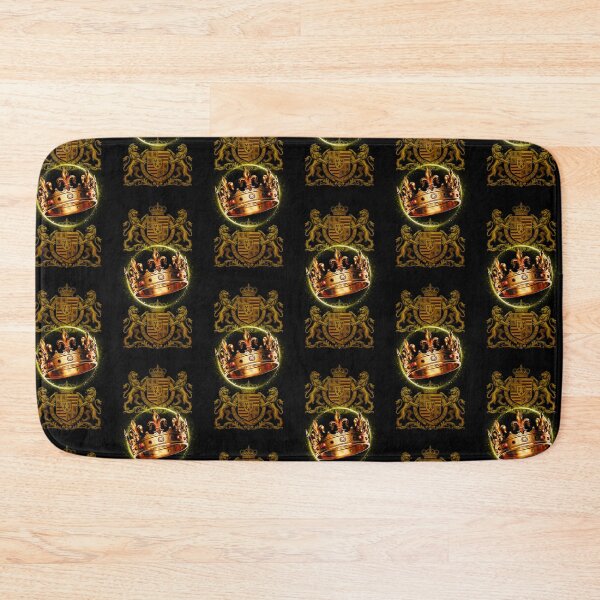 Item preview, Royal Crown & Heraldic Crest – Regal Gold Luxury Emblem Art designed and sold by Exodoi.
