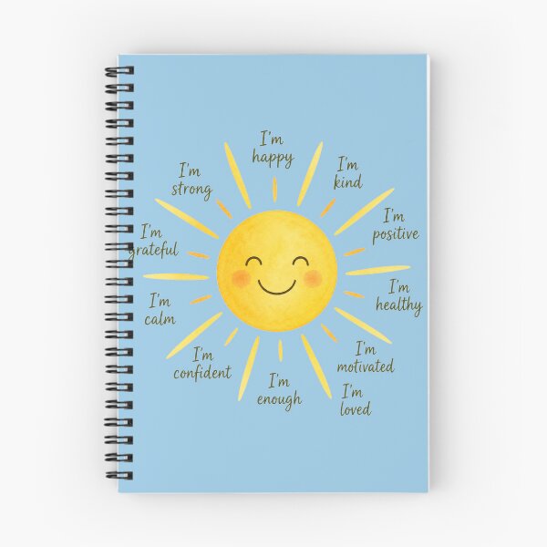 Item preview, Positive Affirmations Sun Cute Mental Health Motivation Design designed and sold by Evelashop.