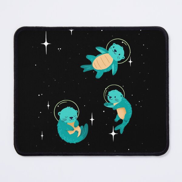 Item preview, Cute Space Sea Otters – Kawaii Astronaut Ocean Animals designed and sold by JessArty ⭐⭐⭐⭐⭐.