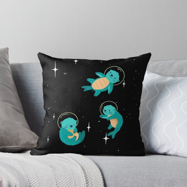 Item preview, Cute Space Sea Otters – Kawaii Astronaut Ocean Animals designed and sold by JessArty ⭐⭐⭐⭐⭐.