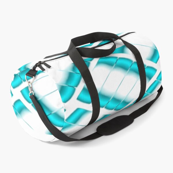 Item preview, Neon Cyan Scales - Luminous Futuristic Geometric Pattern on a Black Background designed and sold by RAYBIL.