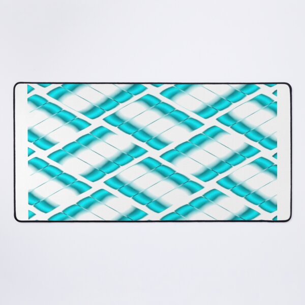 Item preview, Neon Cyan Scales - Luminous Futuristic Geometric Pattern on a Black Background designed and sold by RAYBIL.