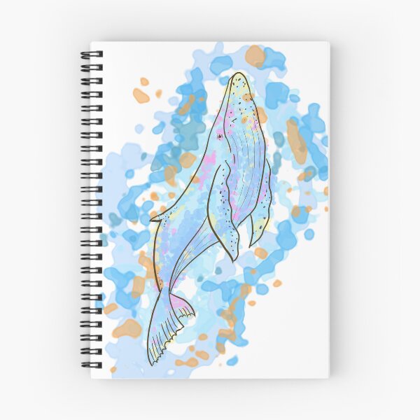 Item preview, Majestic Humpback Whale Watercolor Splash Ocean Art Design designed and sold by DreamerX.