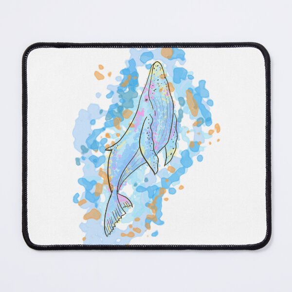 Item preview, Majestic Humpback Whale Watercolor Splash Ocean Art Design designed and sold by DreamerX.