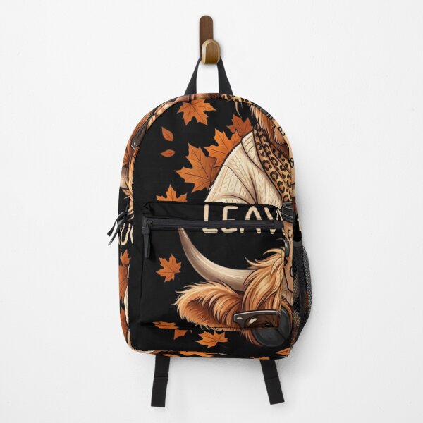 Item preview, Leaves Fall I Don't Funny Highland Cow Shirt | Fueled by Chaos Cow | Cute Autumn Highland Cow Gift designed and sold by MS Pod Studio.