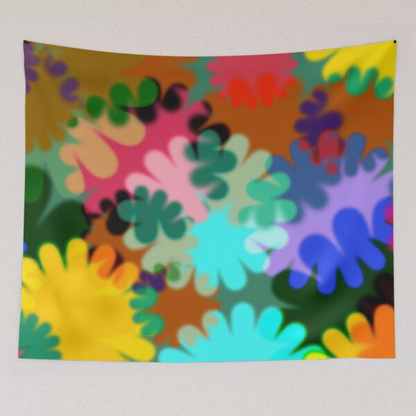 Item preview, Colorful Abstract Floral Pattern – Bold Retro Flower Power Design designed and sold by BuckaBaby.