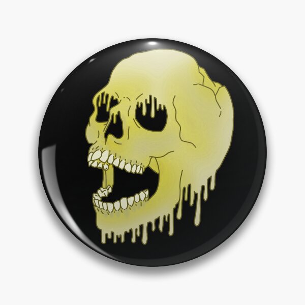 Item preview, Melting Skull - Yellow designed and sold by LMaccaMakes.