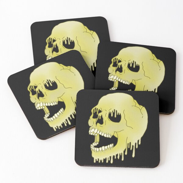 Item preview, Melting Skull - Yellow designed and sold by LMaccaMakes.