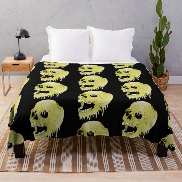 Item preview, Melting Skull - Yellow designed and sold by LMaccaMakes.