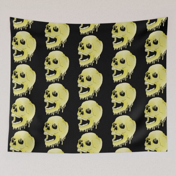 Item preview, Melting Skull - Yellow designed and sold by LMaccaMakes.