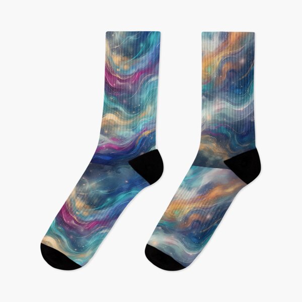 Item preview, Space Art Black Yellow Blue Red Orange Green designed and sold by ART ATTACK ZONE.