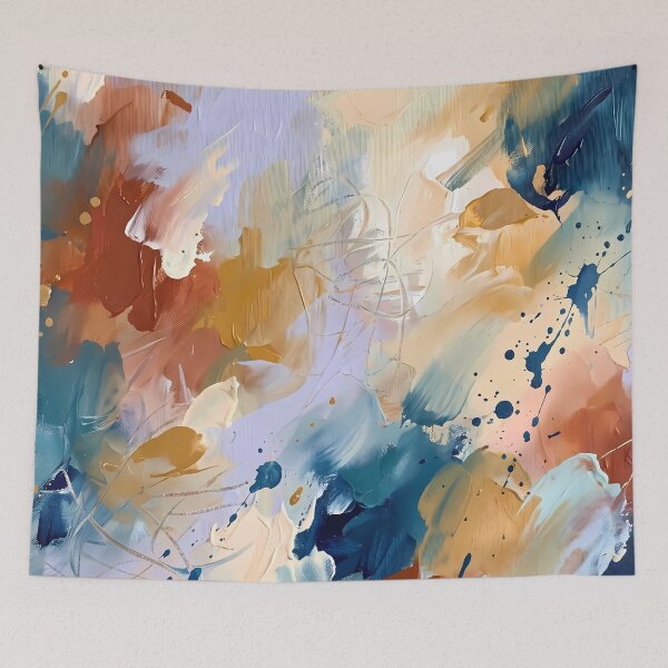 Item preview, Oil Watercolor Black Yellow Blue Red Orange Green designed and sold by ART ATTACK ZONE.