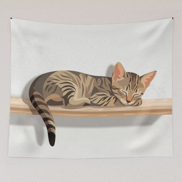 Item preview, Cat sleeping on a shelf designed and sold by NorthNook.