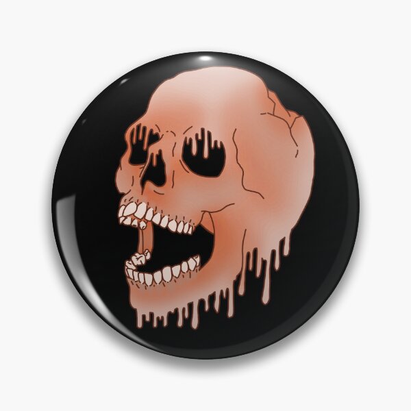 Item preview, Melting Skull - Orange designed and sold by LMaccaMakes.