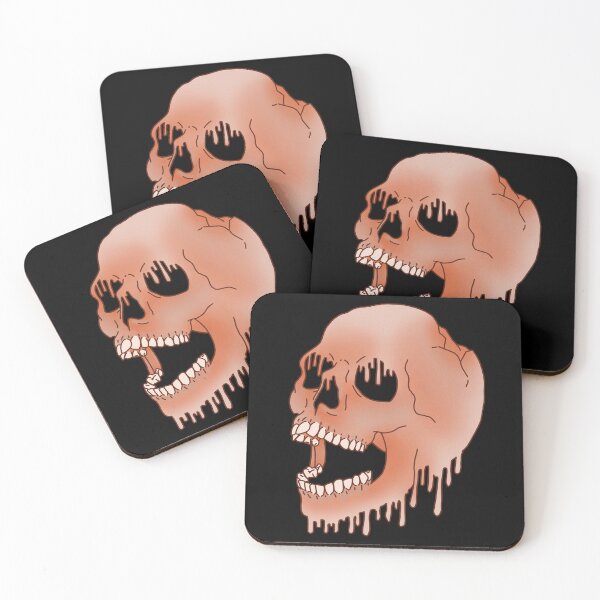 Item preview, Melting Skull - Orange designed and sold by LMaccaMakes.
