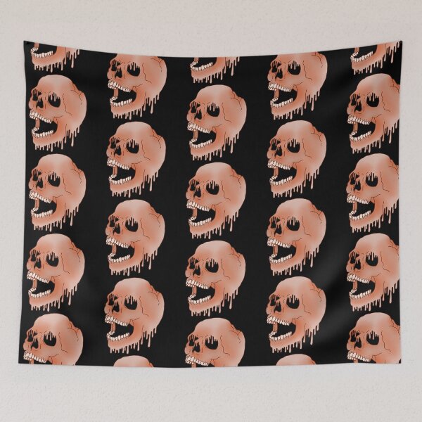 Item preview, Melting Skull - Orange designed and sold by LMaccaMakes.