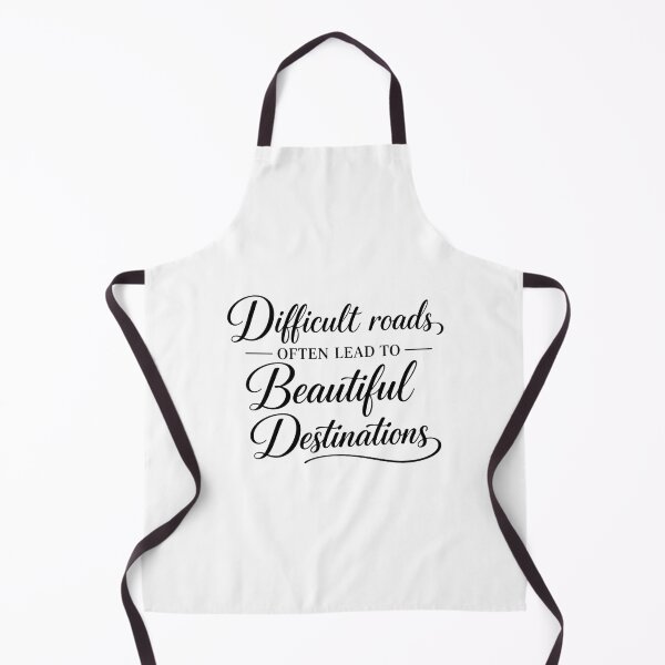 Item preview, Difficult Roads Often Lead to Beautiful Destinations Typography – Inspirational Motivational Quote designed and sold by SP319.