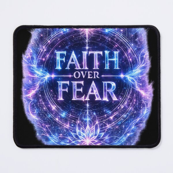 Item preview, Faith Over Fear | Glowing Christian Neon Faith Design designed and sold by PolitiSized.