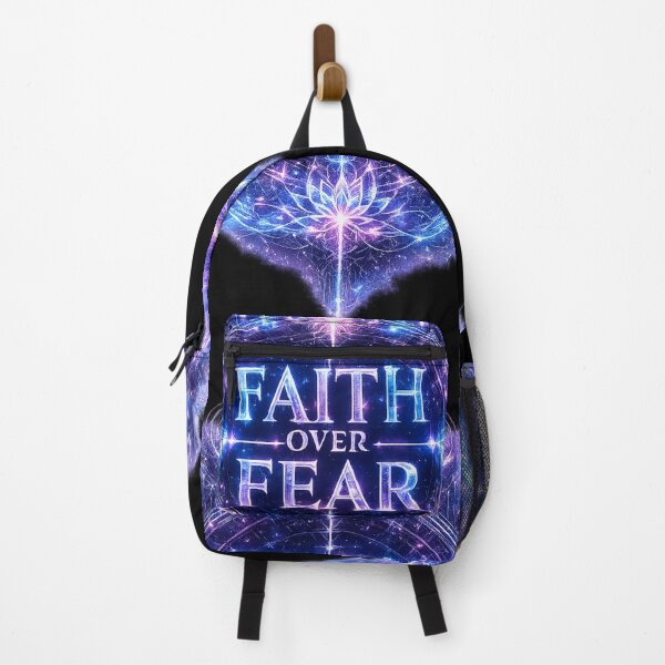 Item preview, Faith Over Fear | Glowing Christian Neon Faith Design designed and sold by PolitiSized.