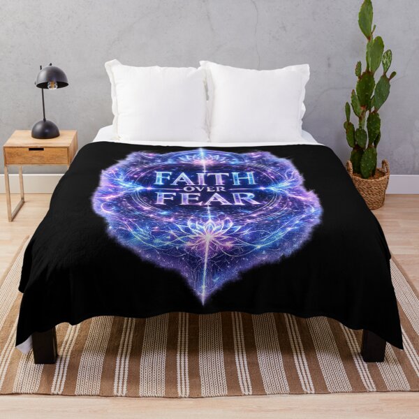 Item preview, Faith Over Fear | Glowing Christian Neon Faith Design designed and sold by PolitiSized.